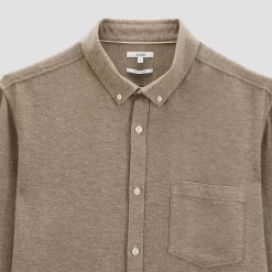 Chemise Regular Unie Flanelle Coton Recyclé -Trendy Soldes 1002417 17408 V8