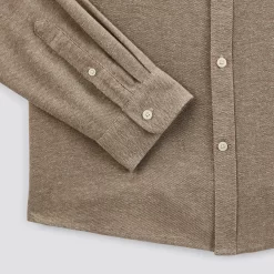 Chemise Regular Unie Flanelle Coton Recyclé -Trendy Soldes 1002417 17408 V9