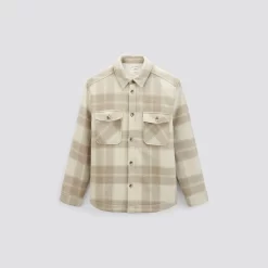 Surchemise à Carreaux Polyester Recyclé -Trendy Soldes 1002466 10006 V11