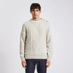 Pull Torsadé à Col Rond -Trendy Soldes 1002516 10503 V2