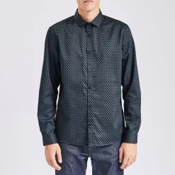 Chemise Regular Imprimé Géométrique Coton -Trendy Soldes 1002590 11214 V2