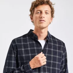 Chemise Regular à Carreaux Velours -Trendy Soldes 1002604 11214 V4