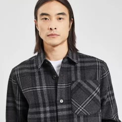 Surchemise Regular Carreaux Laine Polyester Recycl 12 Surchemise Regular Carreaux Laine Polyester Recycl -Trendy Soldes 1002609 11214 V4