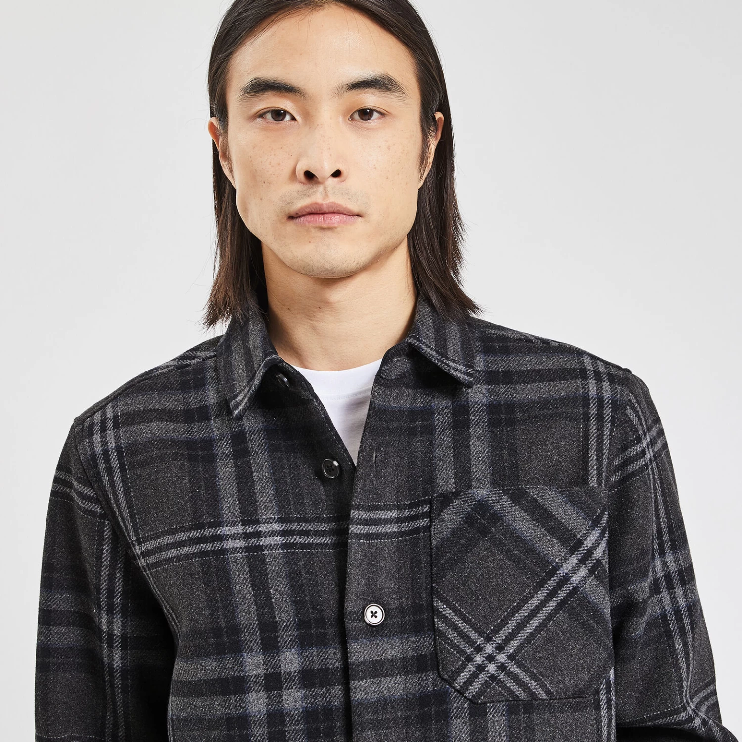 Surchemise Regular Carreaux Laine Polyester Recycl 3 Surchemise Regular Carreaux Laine Polyester Recycl – Image 3