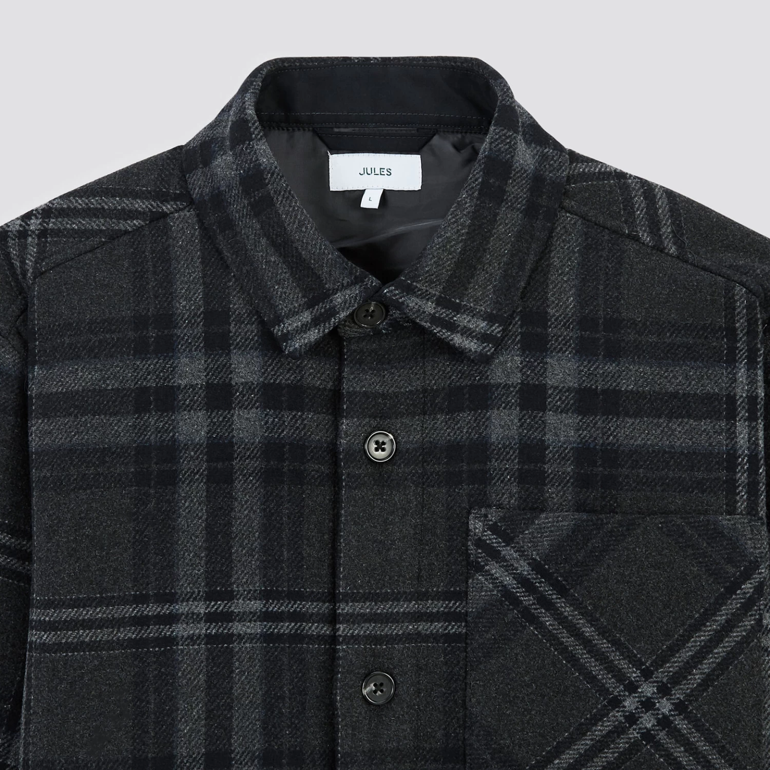 Surchemise Regular Carreaux Laine Polyester Recycl 8 Surchemise Regular Carreaux Laine Polyester Recycl – Image 8