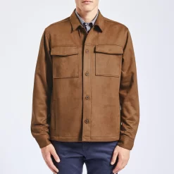 Surchemise Unie Suede -Trendy Soldes 1002612 13418 V2