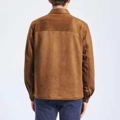 Surchemise Unie Suede -Trendy Soldes 1002612 13418 V3