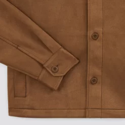 Surchemise Unie Suede -Trendy Soldes 1002612 13418 V9