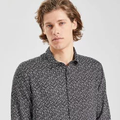 Chemise Slim Imprimé Fantaisie Coton -Trendy Soldes 1002634 18000 V4