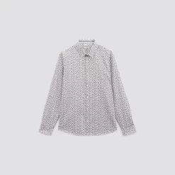 Chemise Regular à Fleurs Coton -Trendy Soldes 1002642 10000 V11