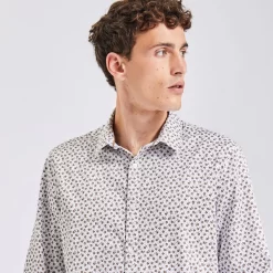 Chemise Regular à Fleurs Coton -Trendy Soldes 1002642 10000 V4