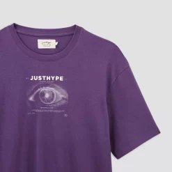 Tee Shirt Just Hype Manche Courte Col Rond Imprimé -Trendy Soldes 1002664 15467 V8