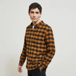Chemise Regular Carreaux Vichy Coton Recyclé Flane