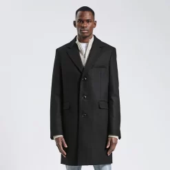 Manteau En Laine Italienne Majoritaire -Trendy Soldes 1002688 18006 V2