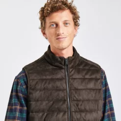 Doudoune Sans Manche Aspect Velours -Trendy Soldes 1002694 17031 V4