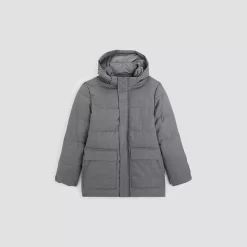 Doudoune Tissage Flanelle Et Col Montant -Trendy Soldes 1002696 18424 V11