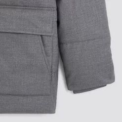 Doudoune Tissage Flanelle Et Col Montant -Trendy Soldes 1002696 18424 V9