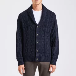 Gilet Col Châle à Torsades -Trendy Soldes 1002732 11845 V2