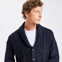 Gilet Col Châle à Torsades -Trendy Soldes 1002732 11845 V4