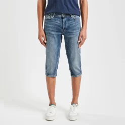 Pantacourt En Jean Brut