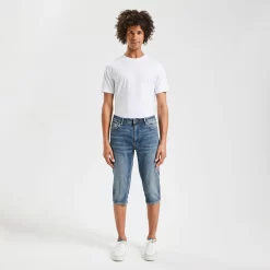 Pantacourt En Jean Brut -Trendy Soldes 1002754 11234 V2