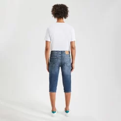 Pantacourt En Jean Brut -Trendy Soldes 1002754 11234 V3