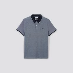 Polo Manches Courtes Col Contrasté -Trendy Soldes 1002806 11852 V11