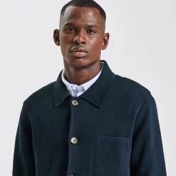 Gilet Col Chemise En Maille -Trendy Soldes 1002833 11845 V4