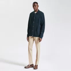 Gilet Col Chemise En Maille -Trendy Soldes 1002833 11845 V6