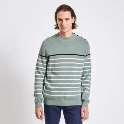 Pull Marinière à Col Rond