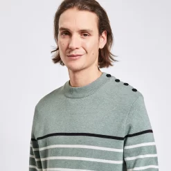 Pull Marinière à Col Rond -Trendy Soldes 1003009 16656 V4