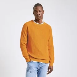 Pull Gaufré à Col Rond