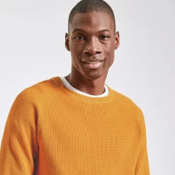 Pull Gaufré à Col Rond -Trendy Soldes 1003010 12033 V4