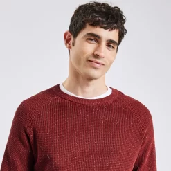 Pull Gaufré à Col Rond -Trendy Soldes 1003010 14031 V4