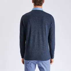 Polo Manches Longues Maille Piquée Moulinée Col Ox -Trendy Soldes 1003022 11845 V3