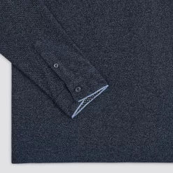 Polo Manches Longues Maille Piquée Moulinée Col Ox -Trendy Soldes 1003022 11845 V9