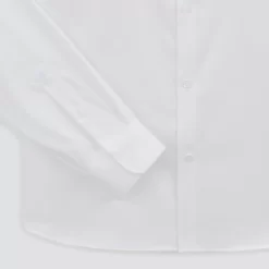 Chemise Slim Sans Repassage Unie Coton -Trendy Soldes 1003064 10000 V9