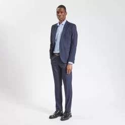 Chemise Slim Sans Repassage Unie Coton -Trendy Soldes 1003064 11000 V6