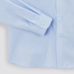 Chemise Slim Sans Repassage Unie Coton -Trendy Soldes 1003064 11000 V9