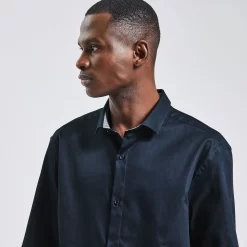 Chemise Regular Unie Coton Biologique -Trendy Soldes 1003066 11803 V4