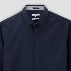 Chemise Regular Unie Coton Biologique -Trendy Soldes 1003066 11803 V8