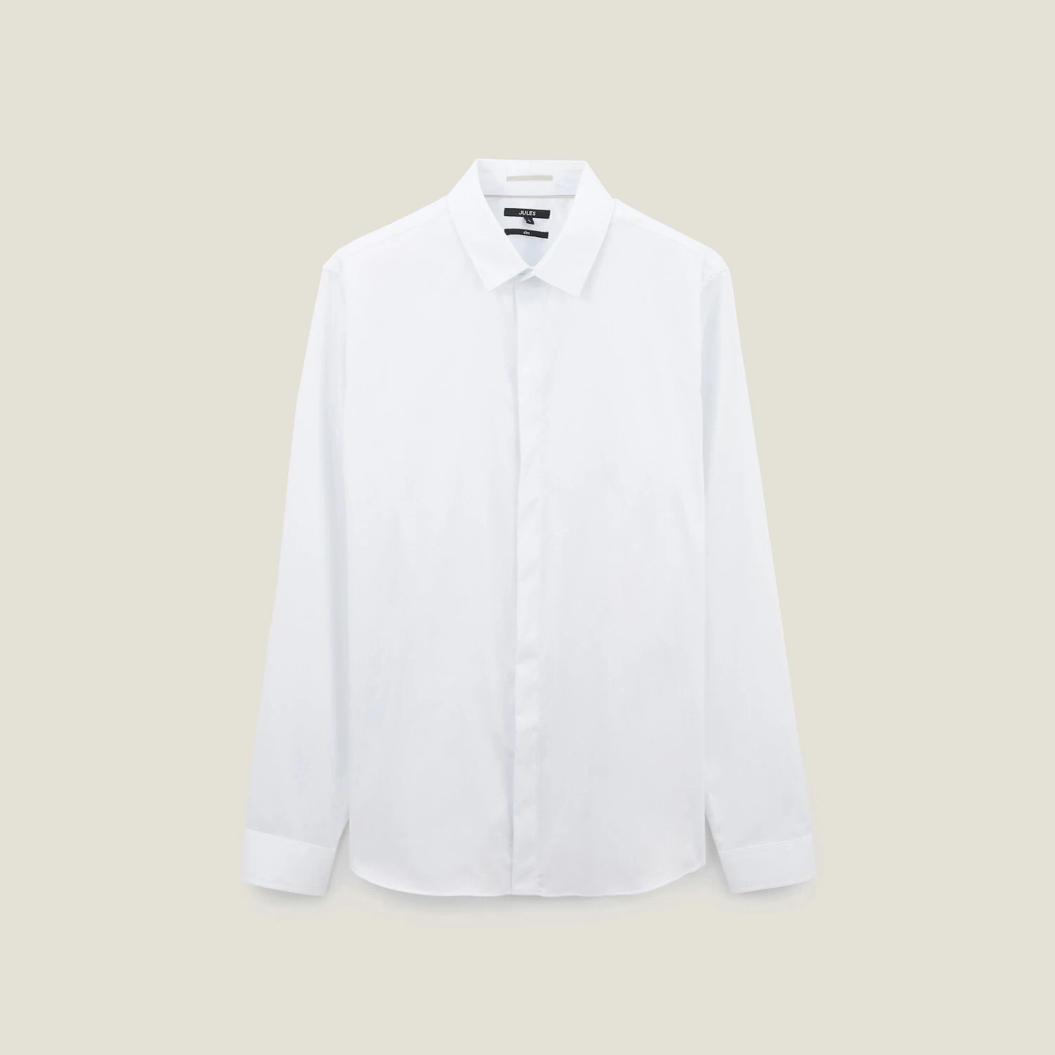 Chemise Slim Unie Coton Biologique Satin 7 Chemise Slim Unie Coton Biologique Satin – Image 7