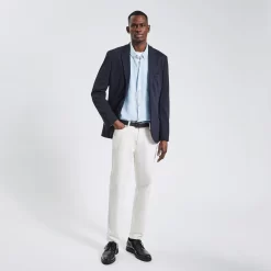 Chemise Regular Unie Lin -Trendy Soldes 1003074 11000 V6