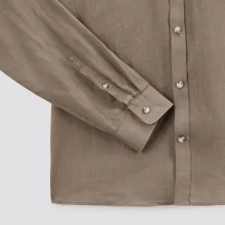 Chemise Regular Unie Lin -Trendy Soldes 1003074 17404 V9