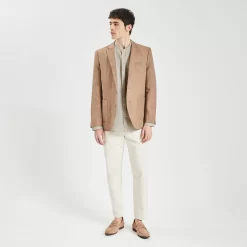 Chemise Regular Col Mao Unie Lin -Trendy Soldes 1003076 10503 V6