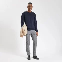 Pantalon Chino Slim à Carreaux -Trendy Soldes 1003079 19800 V5