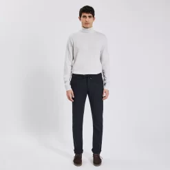 Pantalon Chino Taille élastiquée Chevron -Trendy Soldes 1003082 11247 V2