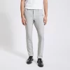 Pantalon Chino Slim à Carreaux Bi-stretch