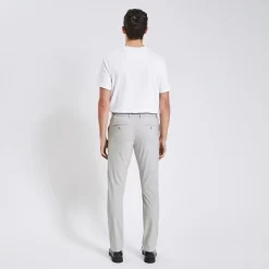Pantalon Chino Slim à Carreaux Bi-stretch -Trendy Soldes 1003091 18118 V3
