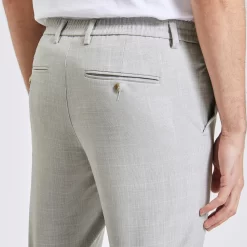 Pantalon Chino Slim à Carreaux Bi-stretch -Trendy Soldes 1003091 18118 V4